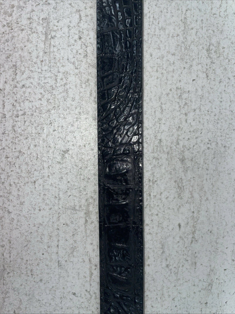 New Black Genuine Leather Dan Post Tooled Belt 34” #5820-01 Z-6