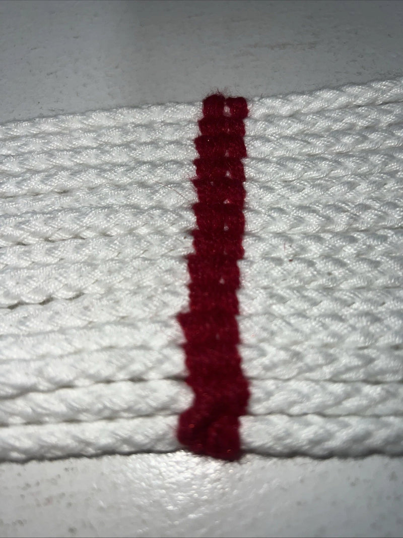 New Tough 1 White Red Mohair 27” Cinch #59-1227 Y-36