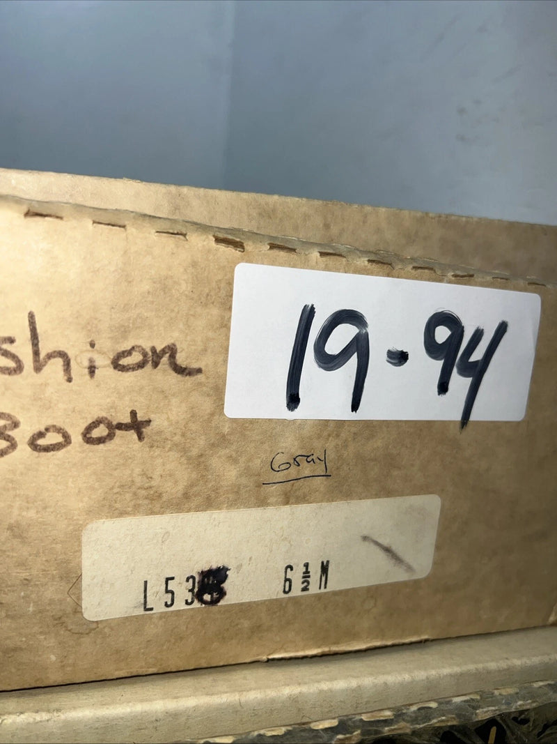 New Women’s Grey Capezio Fashion Cowboy Boots. L 53 6.5 6 1/2 M. 19-94