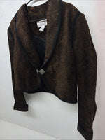 New Women’s Longhorn Brown Western Short Jacket L #5464 3C-48