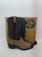 New Men’s Brown Texas Brand Cowboy Boots. 6544 10.5 10 1/2 D. 7-61