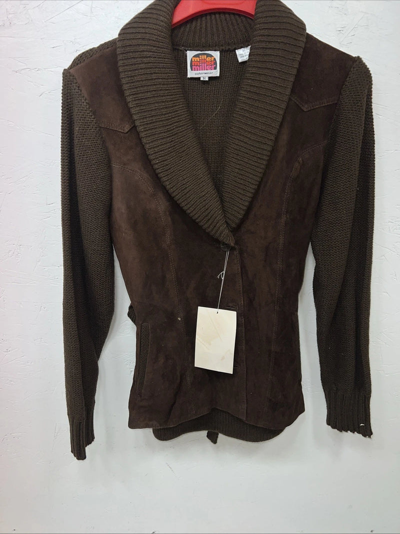 New Women’s Miller Brown Dress Jacket Medium #298-0605 UU-11