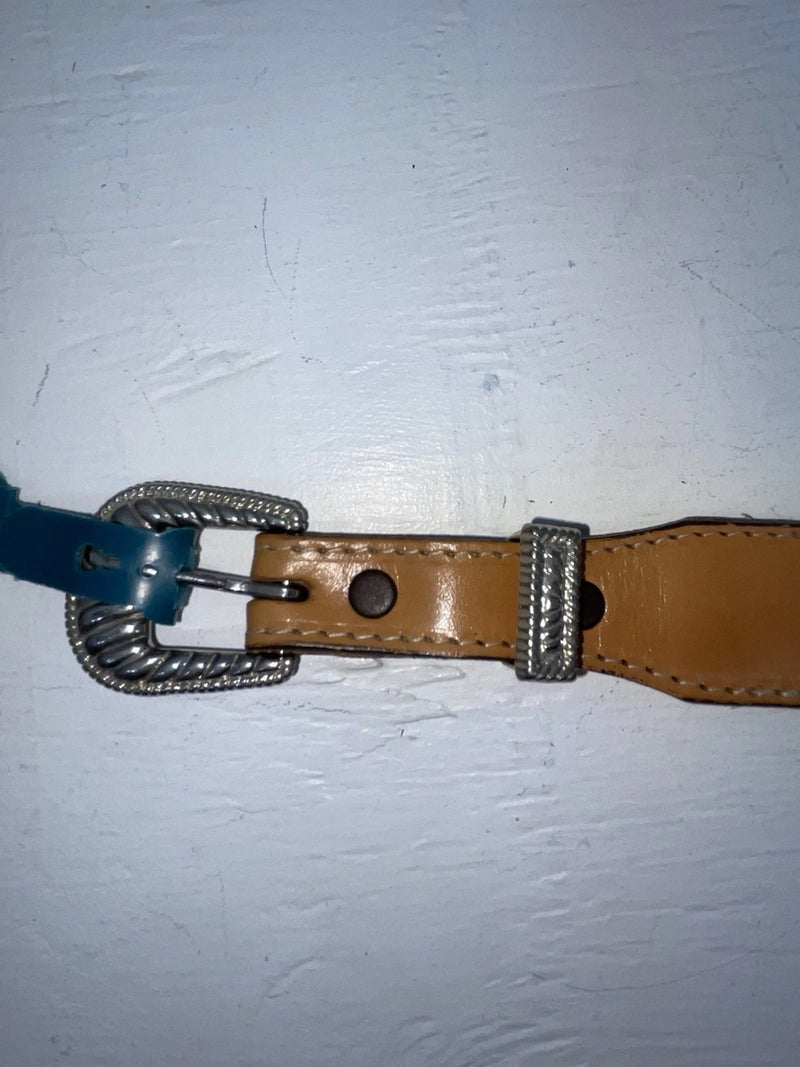New Blue Genuine Leather Wrangler 32” Belt #528006 Z-170
