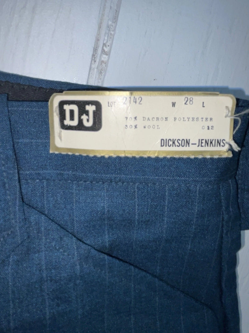 New Vintage Blue Dickson Jenkins Polyester Pants #2142 3A-50