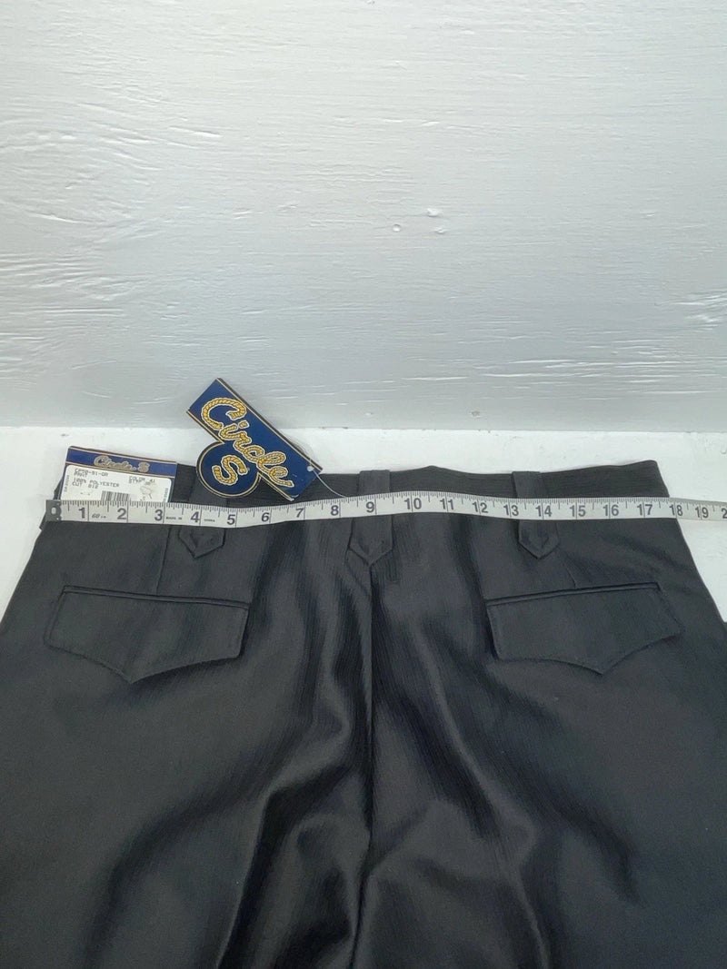 New Vintage Black Circle S Polyester Pants #CP5091 XX-86