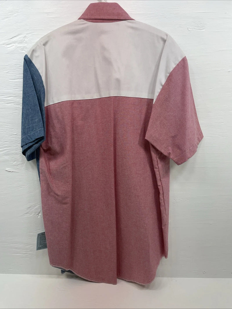 New Men’s Cowboy Threads Multiple Color Short Sleeve Button Up Medium B-97