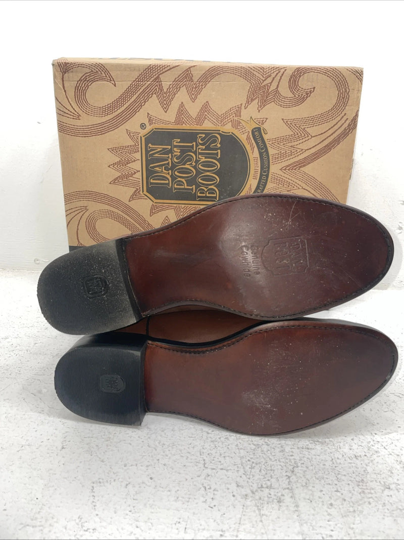 New Men’s Brown Dan Post Cowboy Boots. 26589 9.5 9 1/2 E W. 5-23