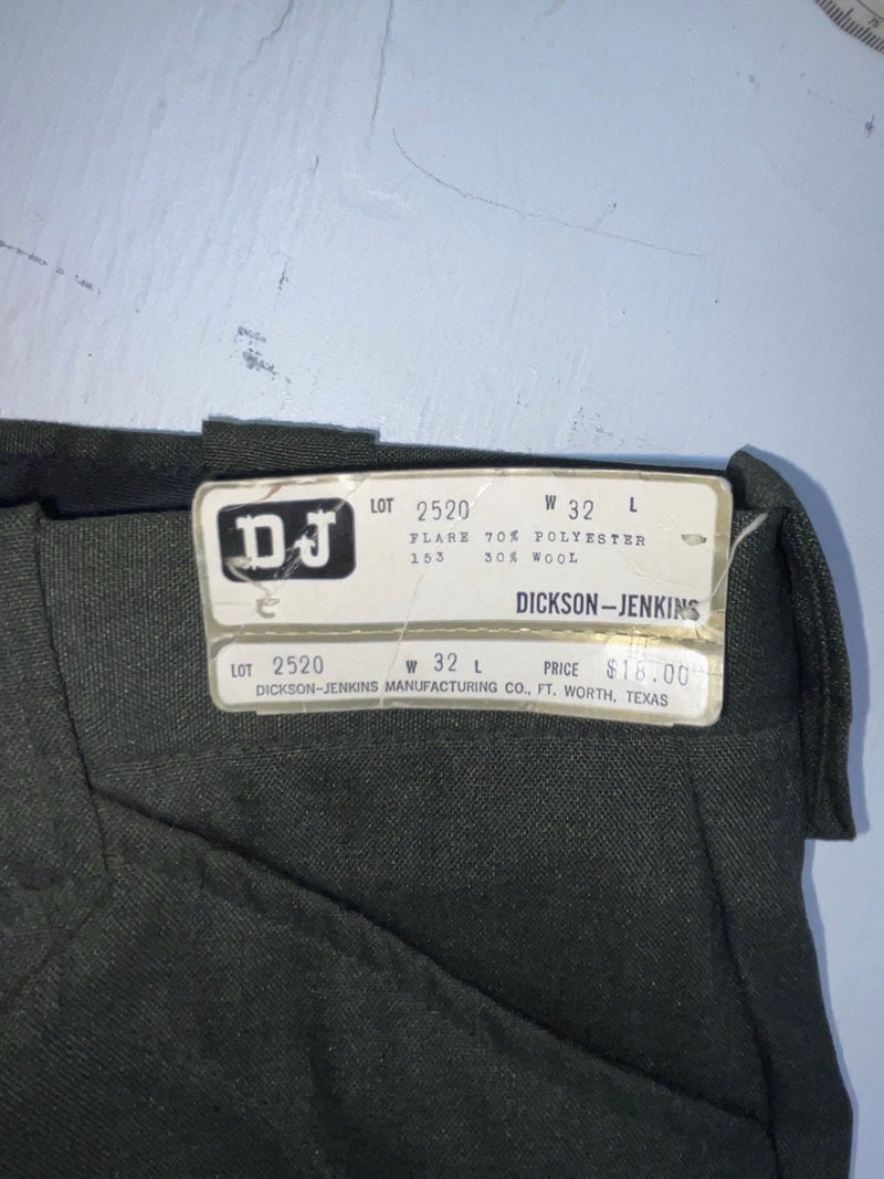 New Vintage Green Dickson Jenkins Polyester Pants #3520 OO-34
