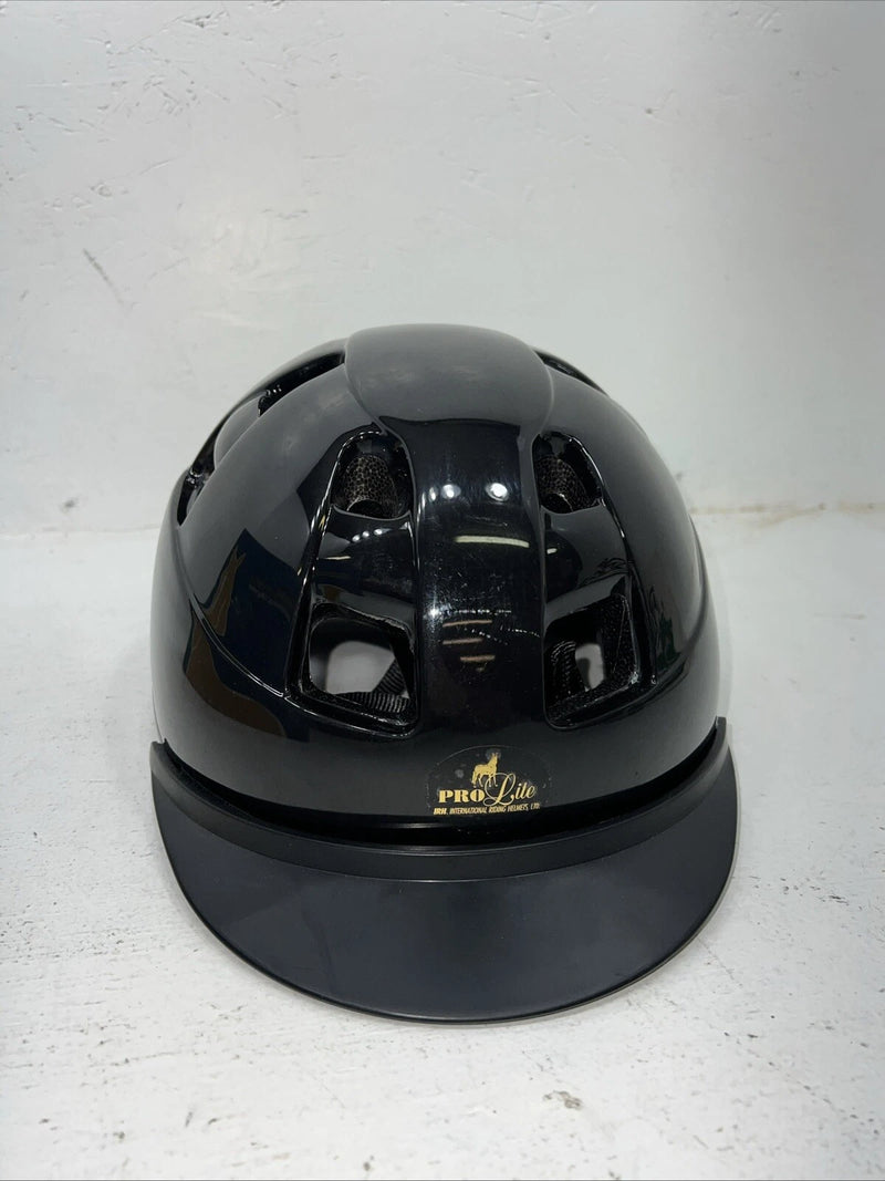 New Women’s Black Pro Lite English Riding Helmet. 1057 Large. 12-99