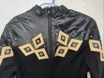 New Women’s Black 1849 Authentic Ranchwear Western Show Shirt XL #3752 UU-33