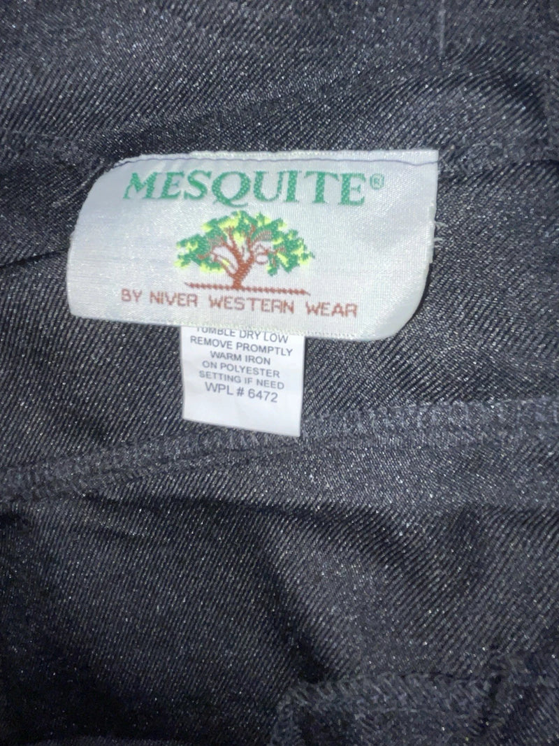  New Vintage Black Mesquite Polyester Pants #5911 3A-27