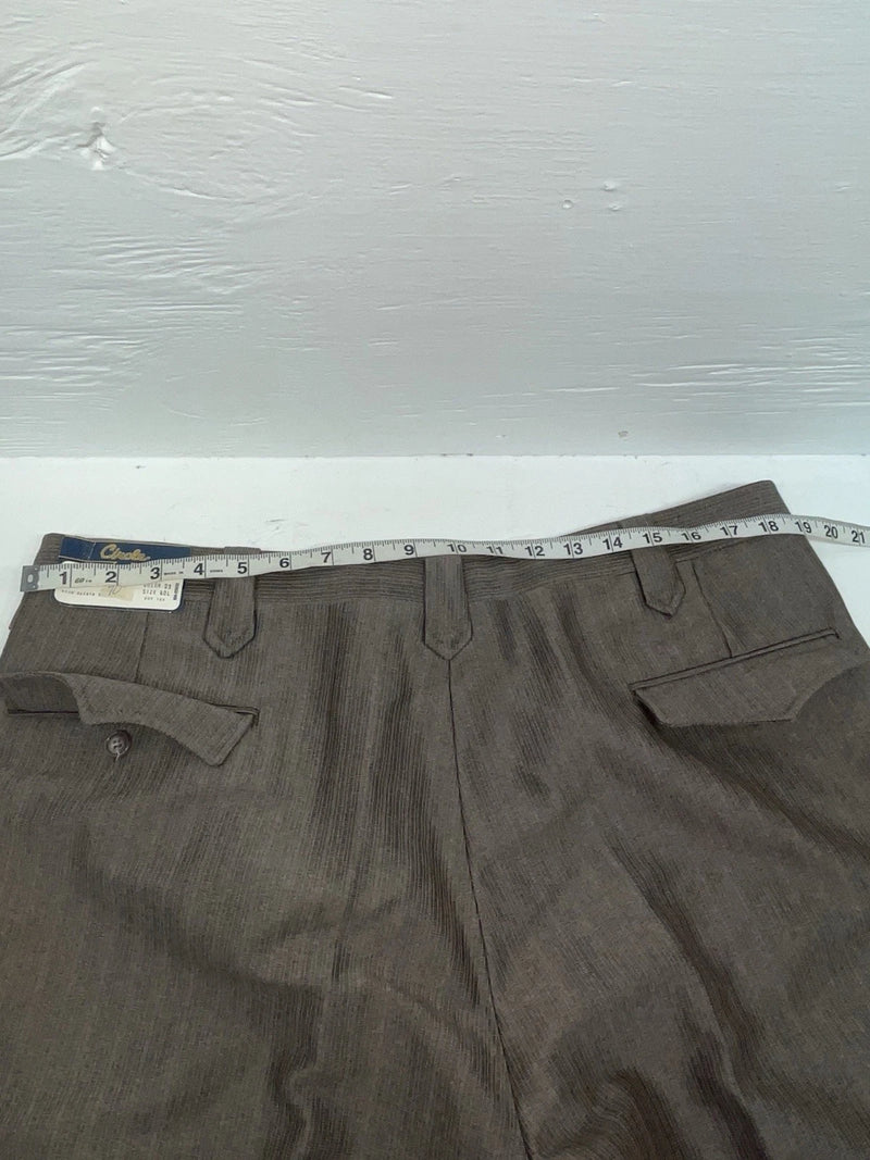 New Vintage Brown Circle S Polyester Pants #CS2991 XX-83