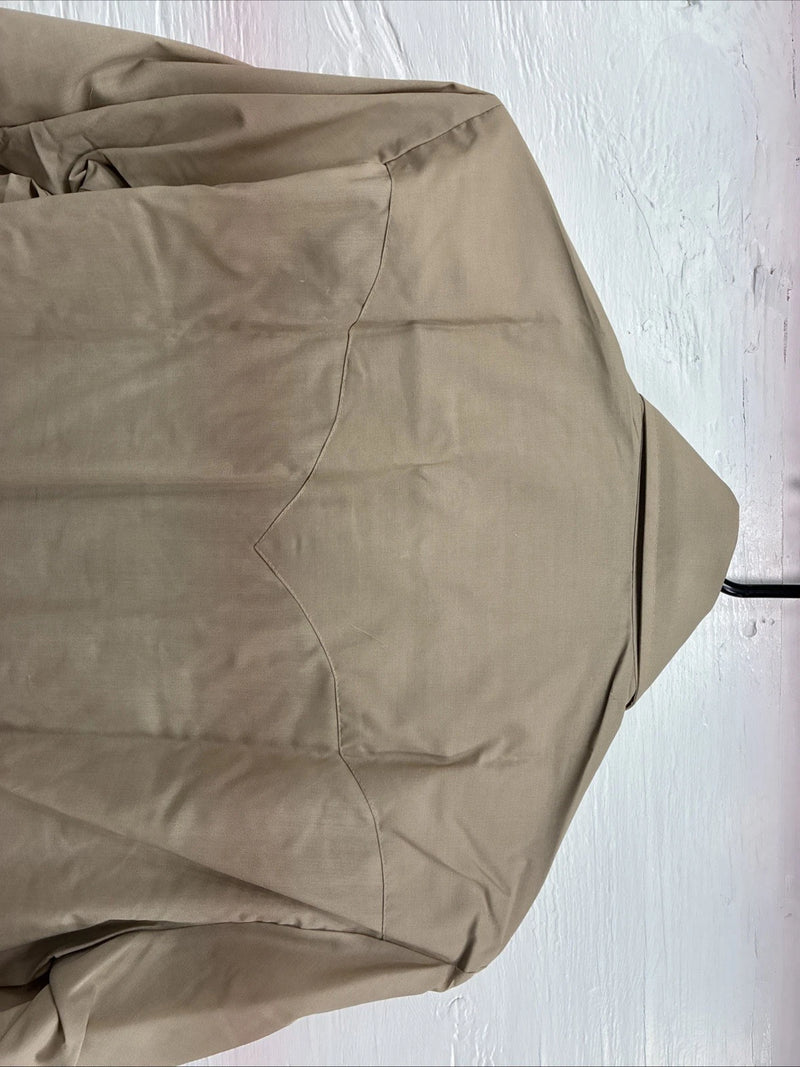 New Men’s Champion Western Brown Designed Long Sleeve Pearl Snap Medium J-78