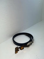 New Blue Genuine Leather Chambers 34” Belt Z-142