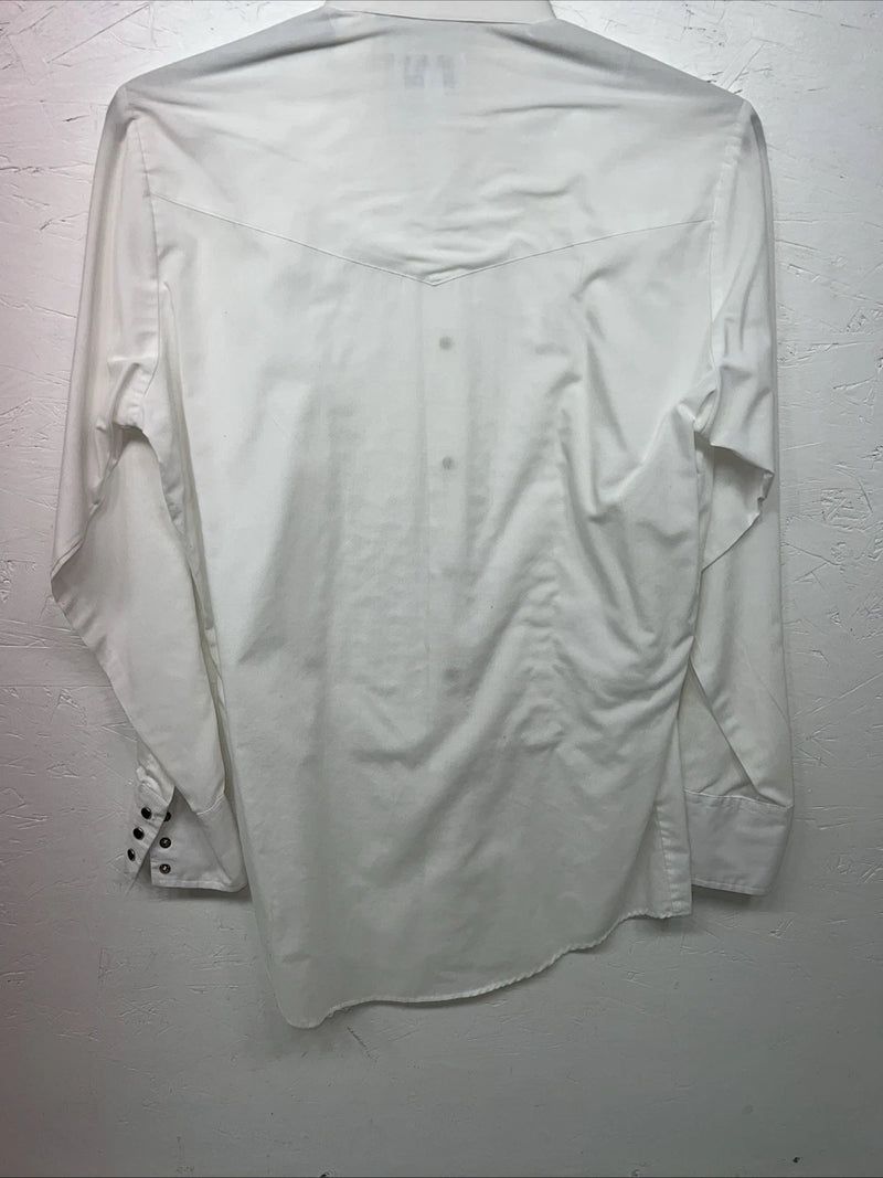 New Men’s ELY Tuxedo White Long Sleeve Button Up Small Shirt 3B-74