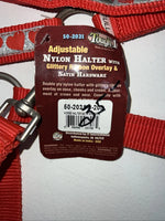 New Tough 1 Red Heart Adjustable Nylon Full Halter #50-2031 3C-2