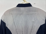 Be Women’s Cowboy Threads Blue White Long Sleeve Button Up Large LL-40