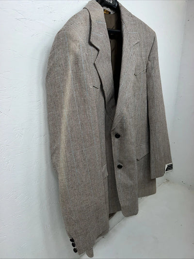 New Men’s Pioneer Wear Brown Suit Jacket 46L #12016 HH-608