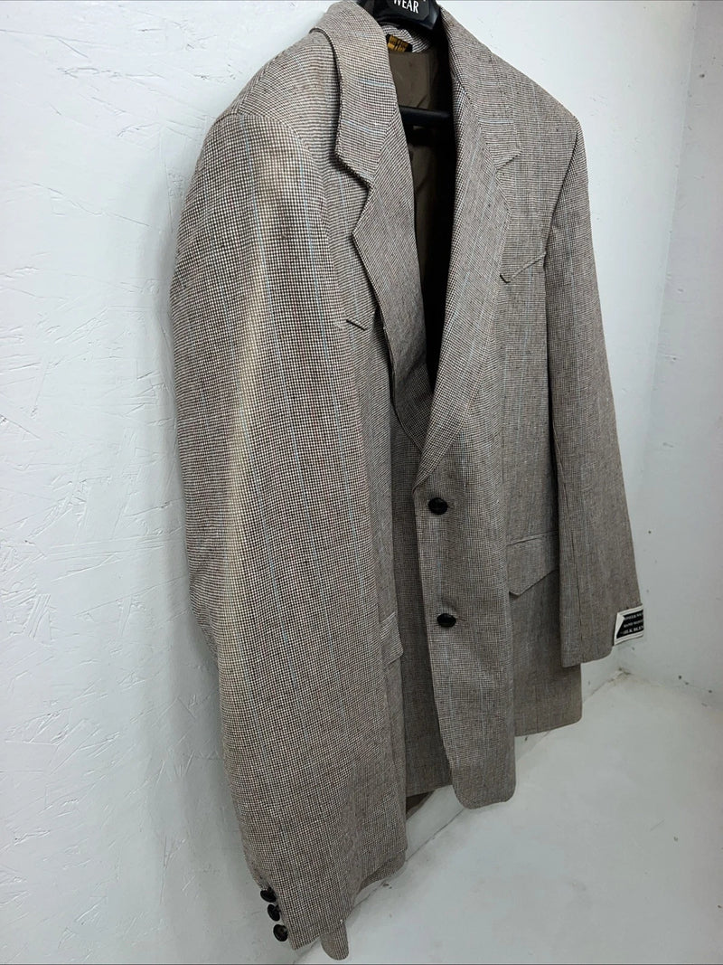 New Men’s Pioneer Wear Brown Suit Jacket 46L #12016 HH-608