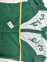 New Teens Country Charmers Green Long Sleeve Pearl Snap Large CC-98