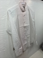 New Classix White Long Sleeve Button Up English Short Large Kids DD-8