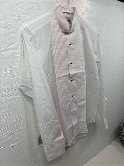 New Classix White Long Sleeve Button Up English Short Large Kids DD-8