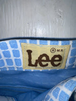 New Vintage Blue Checkered Lee Polyester Pants #2652644 VV-91