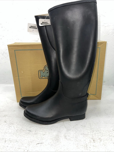 New Women’s Black Rubber Boots. 6705 7 M. 18-92