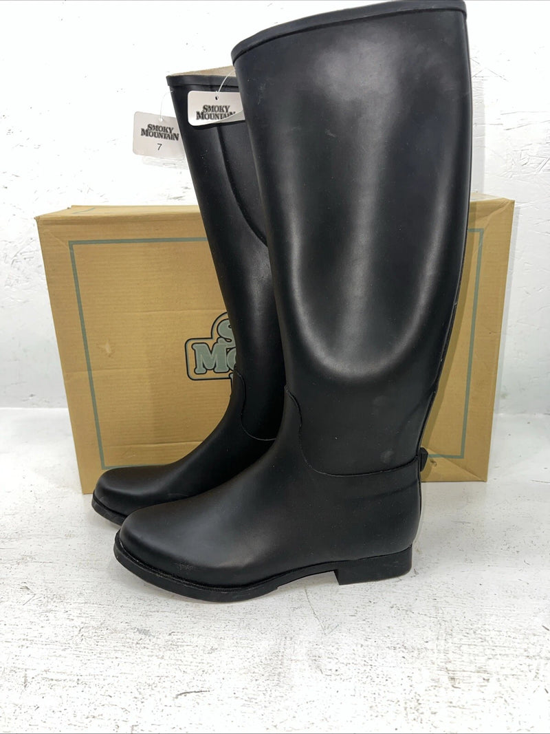 New Women’s Black Rubber Boots. 6705 7 M. 18-92