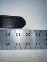 New Black Genuine Leather Nocona Silver Pendent 24” Belt #N4412001 NN-66