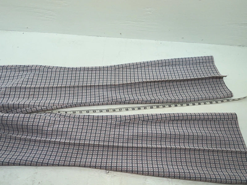 New Vintage Blue And Red Lined Dickson Jenkins Polyester Pants #723 3A-124