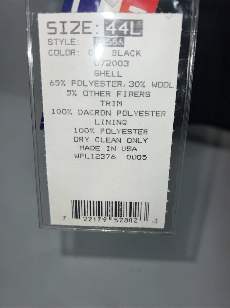 New Men’s Pioneer Wear Black Suit Jacket 44L #12556 AA-610