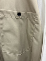 New Men’s Cowboy Threads Blue tan White Long Sleeve Pearl Snap Large V-32