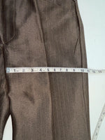 New Vintage Brown Circle S Polyester Pants #CP5091 XX-77