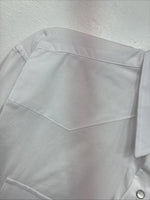 New Women’s White Horse White Long Sleeve Pearl Snap Large KK-74