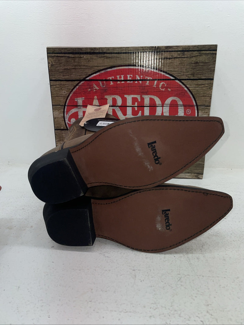 New Men’s Brown Laredo Cowboy Boots. 68242 9 E W. 4-83