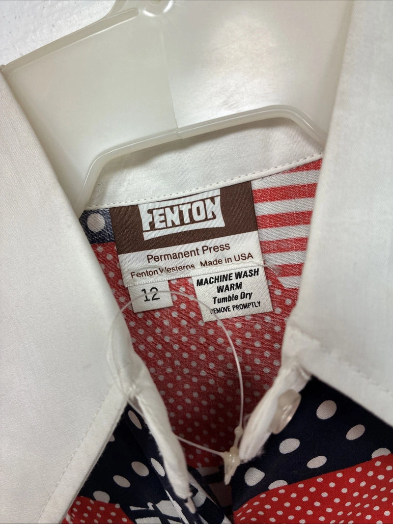New Women’s Fenton Multicolor Design Long Sleeve Button Up 12 MM-47