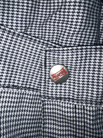 New Vintage Black And White Checkered Handler Polyester Pants #1179 SS-96
