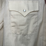 New Men’s Champion Western Tan Long Sleeve Pearl Snap 15 X 34 Medium B-51 