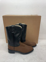 New Men’s Brown American West Cowboy Boots. 6.5 6 1/2 E E 6851. 1-32