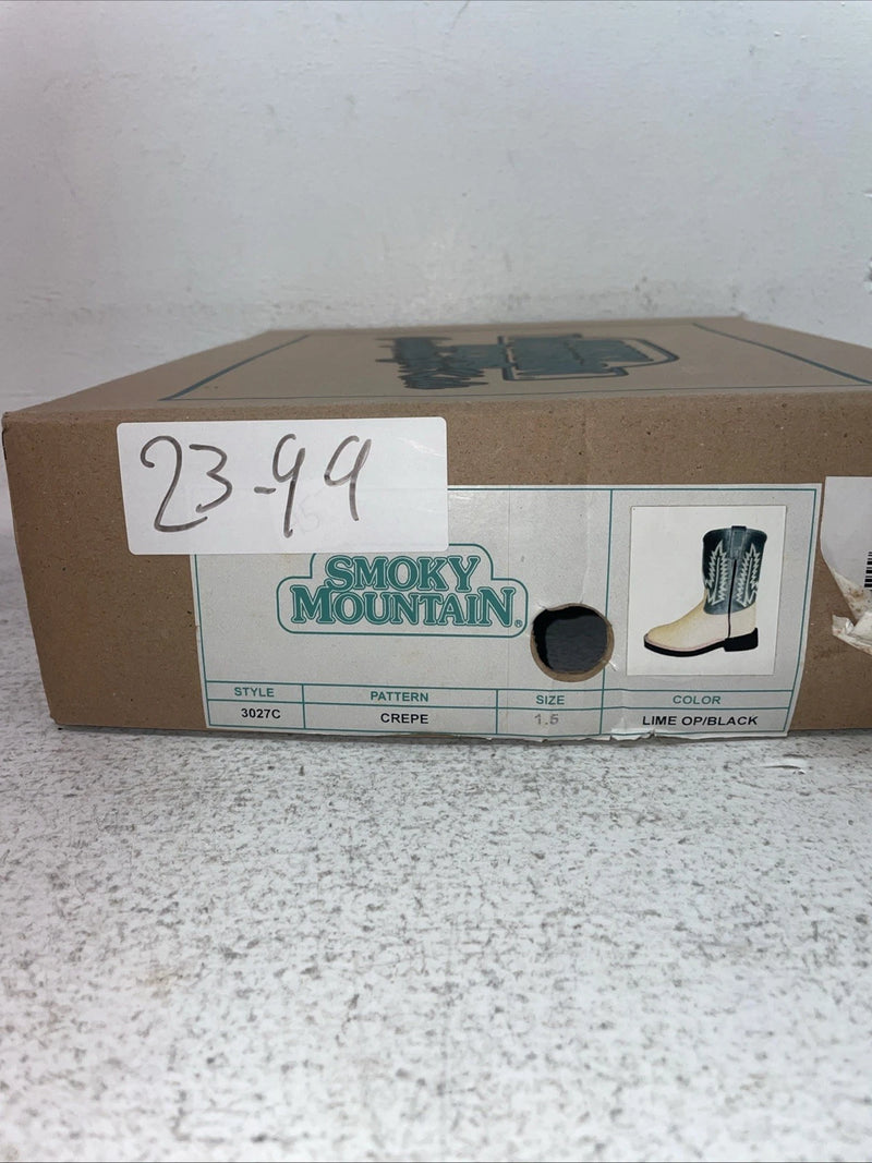 New Kids Green Smoky Mountain Cowboy Boots. 3027 C 1.5 1 1/2. 23-99