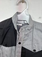 New Women’s Cowboy Threads Black Gray Long Sleeve Pearl Snap Size 3 LL-15
