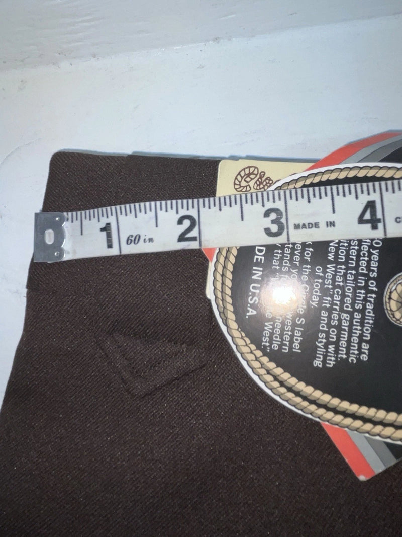 New Vintage Brown Circle S Polyester Pants #05003921 ZZ-31