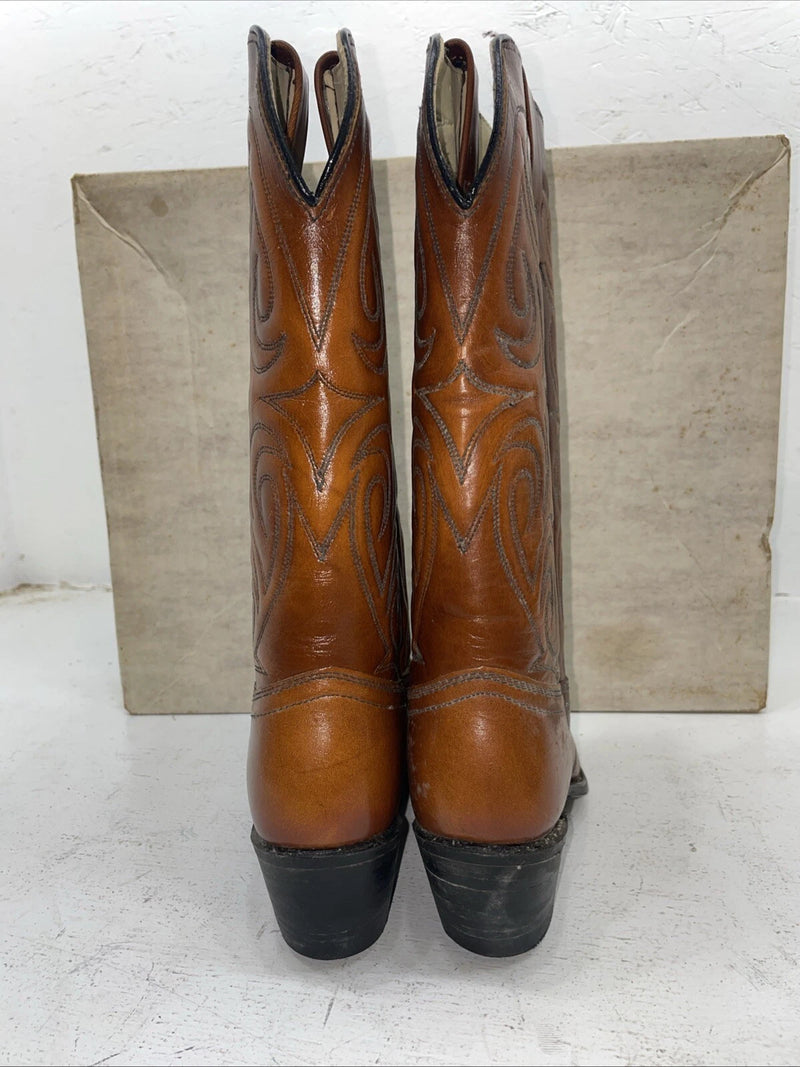 New Women’s Brown Texas Brand Cowboy Boots. L 144 7 M. 18-125