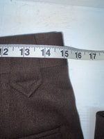 New Vintage Brown Circle S Polyester Pants #05003921 ZZ-31
