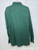 New Women’s San Angelo Green Design Long Sleeve Button Up Size Large TT-72