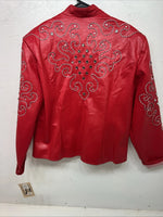 New Women’s Red 1849 Authentic Ranchwear Western Show Jacket XL WW-31