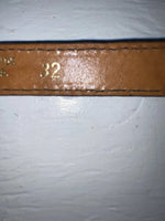 New Blue Genuine Leather Silver Pendent 32” Belt JJ-24