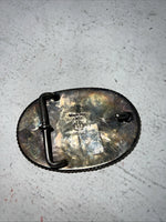 New Children’s Western Productions Copper Gold “I” Oval Belt Buckle. GM13 F-21