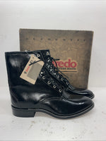 New Men’s Black Lace Up Laredo Cowboy Boots. 1220 13 E E. 8-49